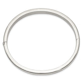 Sophia Jewelers Sterling Silver 925 Polished Hinged Bangle Women's Bracelet